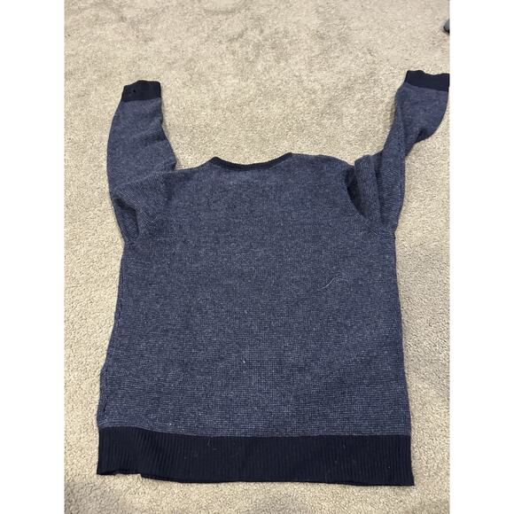 J. Crew Sweater Mens Large Blue Supersoft Crewneck wool Blend Pullover - Picture 3 of 6